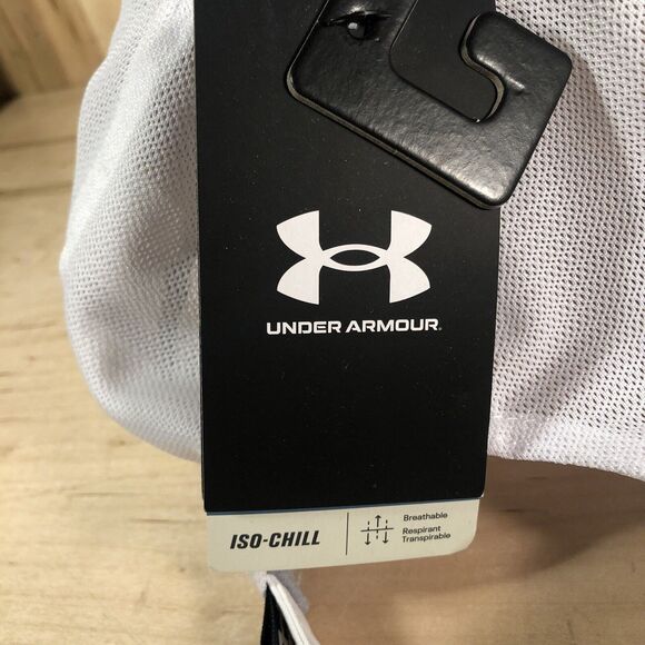Under Armour Iso-Chill Driver Mesh White Adjustable Golf Hat Cap Defect! - Picture 4 of 7